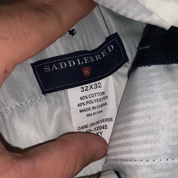 Saddlebred navy blue dress pants - Picture 3 of 3